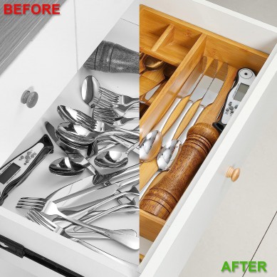 Kitchen drawer storage box bamboo kitchen drawer storage box silver kitchen drawer storage box