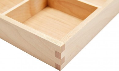 Wood Organizer Tray,Black Walnut,Desk & Drawer Storage Box (Maple Master)