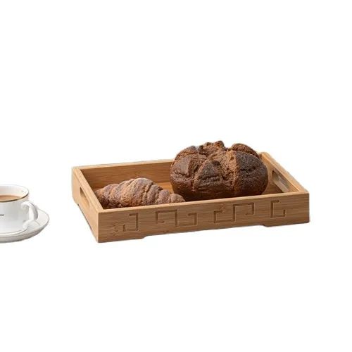 factory Outlets for Dad Gifts - Simple rectangular hotel home china rolling wooden serving storage service backwoods wood board food bamboo trays – Shunstone