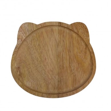 Custom Logo Mango Wooden Food Trays Set Serving Plate Tea Coffee Cup Candle Deco Tray