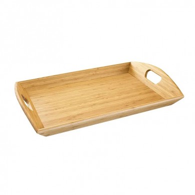 Bamboo Serving Platter Tray Cheese Decorative Tray with Handles Serving Platters Tray