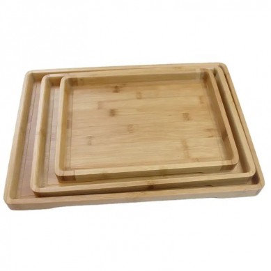 Professional Factory Wholesale Good Quality Reusable Plates Special Bamboo Tray