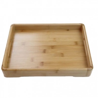 Special Bamboo Tray Ramadan Custom Logo Breakfast Natural Bamboo Wooden Tray Plate
