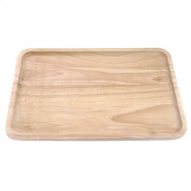 Custom logo eco friendly restaurants natural serving tea cup tray bamboo wooden tray plate