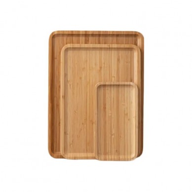 Best Selling Sale Compartment Natural Bamboo Cutlery Utensil Tray