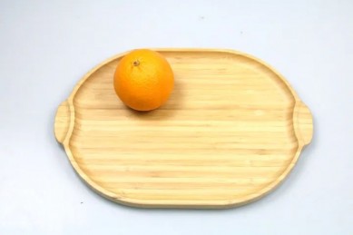 High Quality Home Kitchen Reusable Eco-friendly Wooden Food serving Tray Bamboo tray