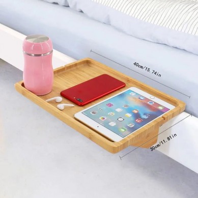Table Fast Food Breakfast Square Bamboo Tray Square Coffee Tea Slip Resistant Tray