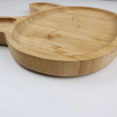 Custom Logo Bamboo Food Trays Set Serving Plate Tea Food Tray Candle Deco Tray