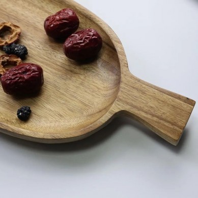 Leaf style Walnut wood server Tray Pizza Tray Walnut wood Tray