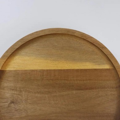 Round serving tray Acacia wood serving tray kitchen serving tray