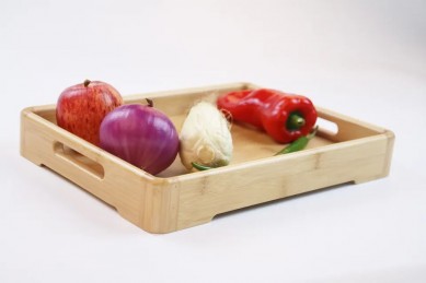 Special Bamboo Tray Ramadan Custom Logo Breakfast Natural Bamboo Wooden Tray Plate