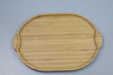 High Quality Home Kitchen Reusable Eco-friendly Wooden Food serving Tray Bamboo tray