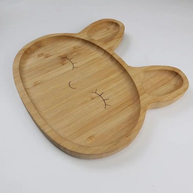 Custom Logo Bamboo Food Trays Set Serving Plate Tea Food Tray Candle Deco Tray