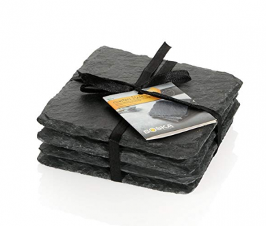 SHUNSTONE Amazon hot selling 4 Inch Slate Coaster Set of 4