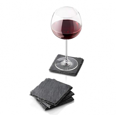 SHUNSTONE Amazon hot selling 4 Inch Slate Coaster Set of 4