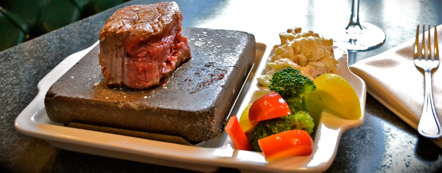 Chef’s Choice: New concept lets customers cook steaks on a lava rock — and sample myriad sauces and sides