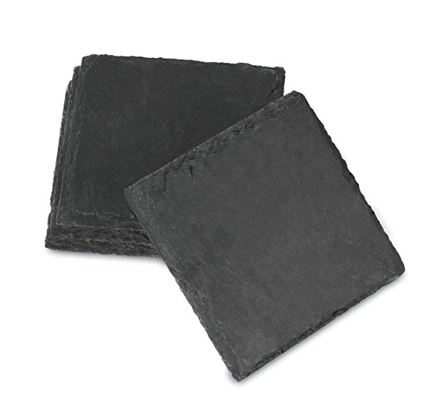 OEM Supply Soapstone Whiskey Stones - SHUNSTONE Amazon hot selling 4 Inch Slate Coaster Set of 4 – Shunstone