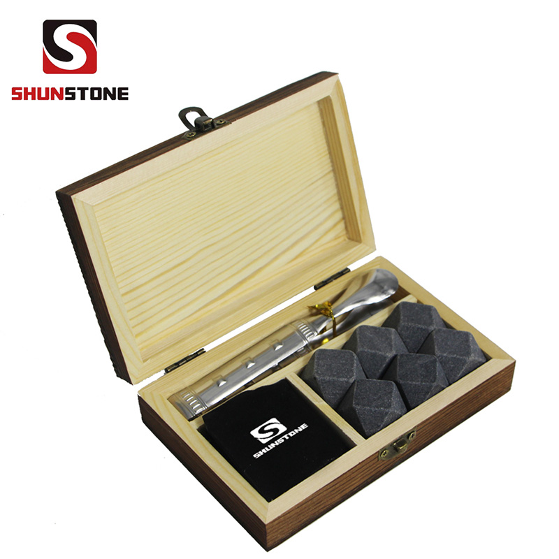 Special Price for Wine Cooler - Factory price Gift set 6 pcs of Diamonds whiskey rocks wholesale whiskey stones  – Shunstone