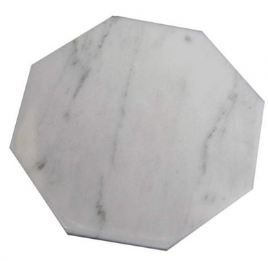 White Marble Stone Coasters Polished Coasters 3.5 Inches Protection from Drink Rings
