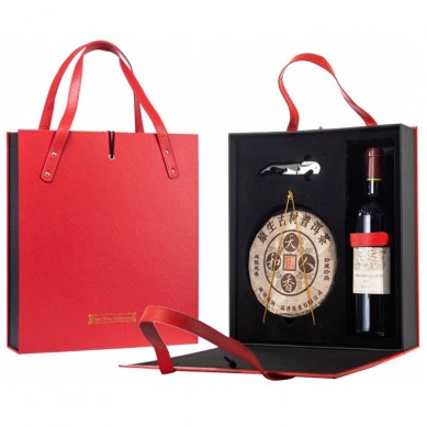 Wine Package Box Custom Reusable Red Wine Bottle Carry Leather Gift Bags Set For Wine Bottles