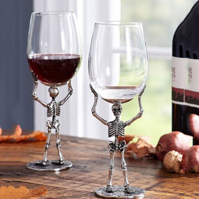 Hot Selling European American Ghost Festival Skeleton Hand Wine Glass Ghost Festival Four-piece Ghost Hand Wine Glass Set