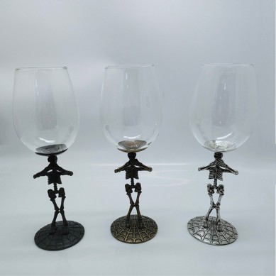 Hot Selling European American Ghost Festival Skeleton Hand Wine Glass Ghost Festival Four-piece Ghost Hand Wine Glass Set