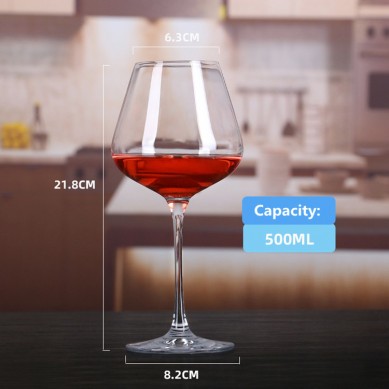 Wholesale High Quality Lead Free Long Stem Transparent White Wine Glass Goblet Red Wine Glass Set For Gifts Bar Restaurant