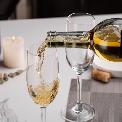 Wholesale Crystal Glass Champagne Flute Glass White Wine Goblet Champagne Glass Sparkling Wine Glasses For Home Restaurant