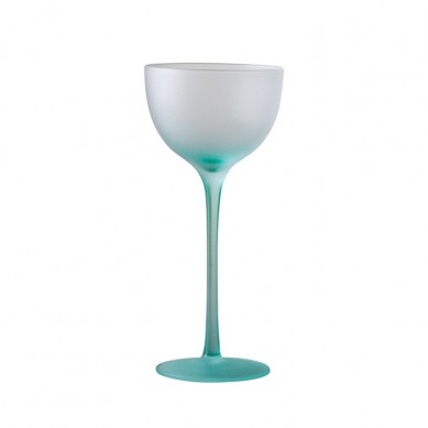 Wholesale Vintage Gradient Mint Green Wine Glasses Set 145Ml 250Ml 300Ml 440Ml For Wine Ice Cream Dessert