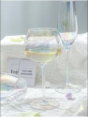 Luxury Creative Crystal Wine Glasses 250ml 325ml 460ml Rainbow Wedding Wine Champagne Glasses Cup Cocktail Drinking Glassware