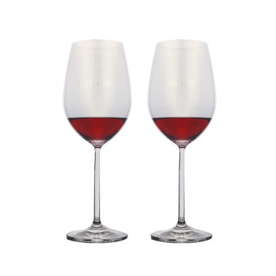 Amazon Hot Selling Lead Free Crystal Customized Long Stem Wine Glass Brandy Drinking Red Premium Goblet Glasses For Wedding