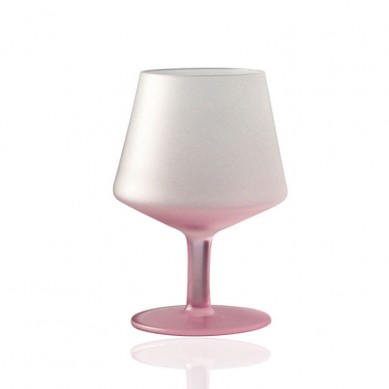 Wholesale Custom Sublimated 145ML 250ML 300ML 440ML Vintage Gradient Pink Red Wine Glasses In Bulk For Restaurant Home