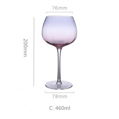 Luxury Creative Crystal Wine Glasses 250ml 325ml 460ml Rainbow Wedding Wine Champagne Glasses Cup Cocktail Drinking Glassware