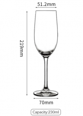 Wholesale Crystal Glass Champagne Flute Glass White Wine Goblet Champagne Glass Sparkling Wine Glasses For Home Restaurant