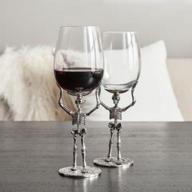 Hot Selling European American Ghost Festival Skeleton Hand Wine Glass Ghost Festival Four-piece Ghost Hand Wine Glass Set