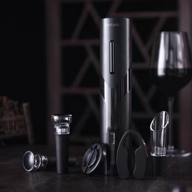 Popular ABS PC Automatic Bottle Opener Electric Wine Opener Battery Operated Electric Wine Bottle Opener Wholesale Gift Set With Base