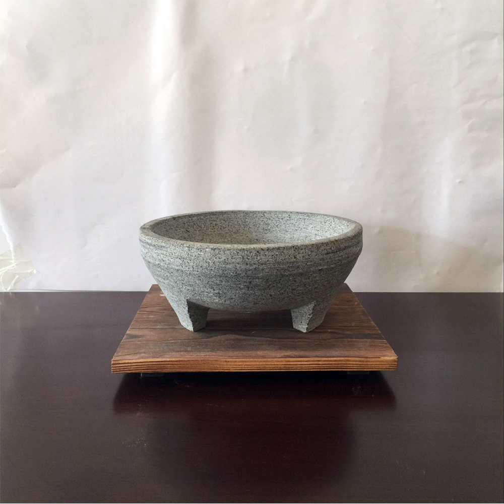 Hot Selling for Stone Roller Massage - Production of Stone Pot Barbecue Pan Tripod Stone Bowl 22cm – Shunstone