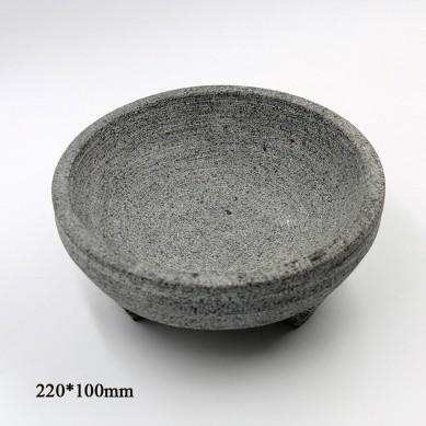 Production of Stone Pot Barbecue Pan Tripod Stone Bowl 22cm