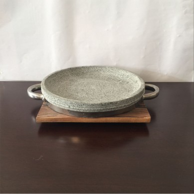 Korean Stone Roast Pan  Mix Rice Stone Bowl  Processing Barbecue Stone Plate