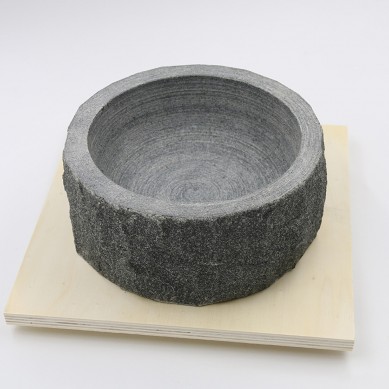 Natural Face Stone Bowl Korean Mixed Rice Stone Pot Barbecue Stone Plate 17cm