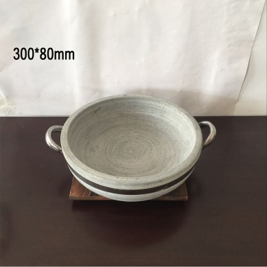 Production and processing of stone hot pot roast meat slate stone bowl