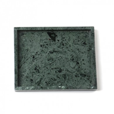 Creative Home Deluxe Natural Green Marble Stone Vanity Towel Tray