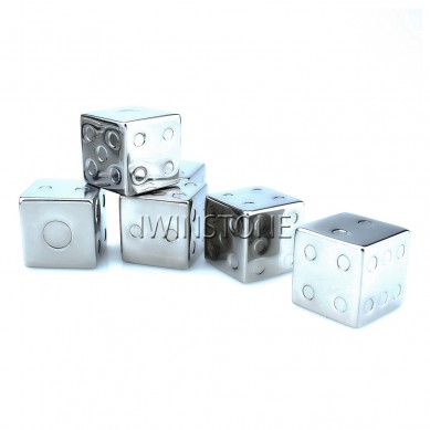 Dice-Shaped Stainless Steel Ice Cube Customized Packaging Wine Accessories